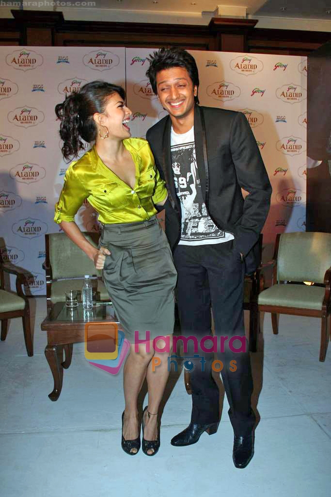 Jacqueline Fernandes, Ritesh Deshmukh at the First look launch of Aladin in Taj Land's End on 16th Sep 2009 