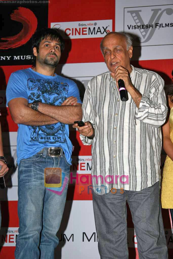 Emraan Hashmi, Mahesh Bhatt at the Music Launch of Tum Mile in Cinemax Versova, Mumbai on 22nd Sep 2009 