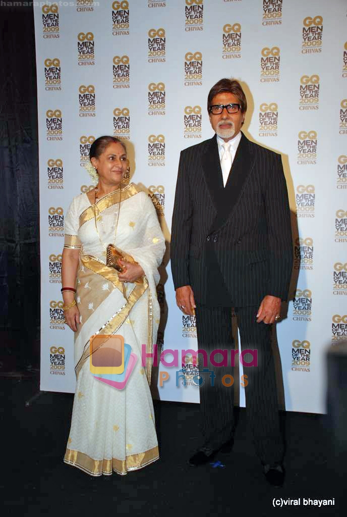Jaya and Amitabh Bachchan at GQ Man of the Year Awards in Mumbai on 27th Sep 2009 