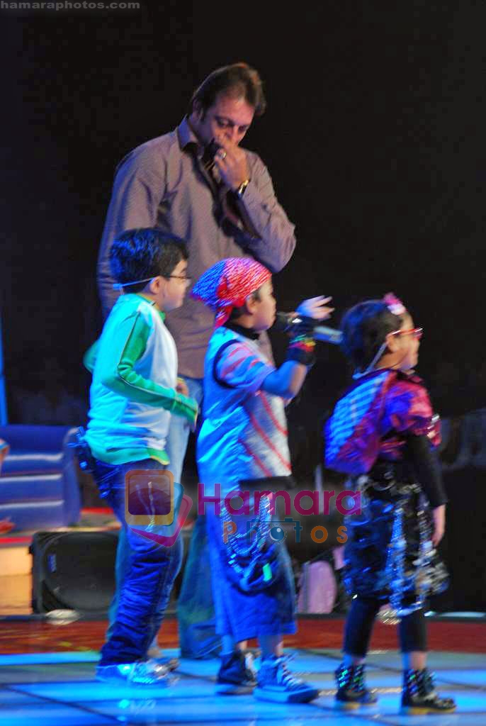 Sanjay Dutt  on the sets of Saregama Lil Champs in Famous Studios on 29th Sep 2009