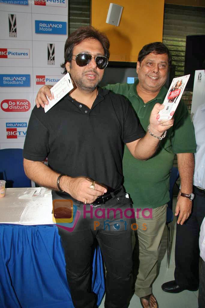 Govinda, David Dhawan at Do Knot Disturb video conference in Reliance Web World on 30th Sep 2009 