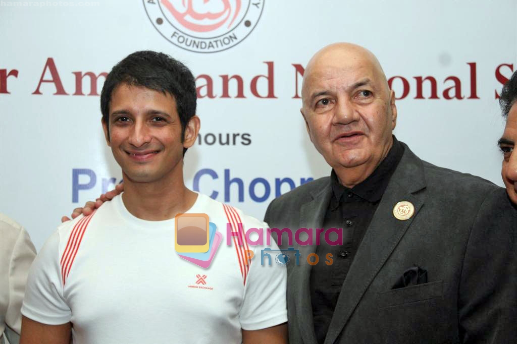 Prem Chopra and Sharman Joshi at the Foundation for amity and national solidarity in mumbai on 3rd Oct 2009 