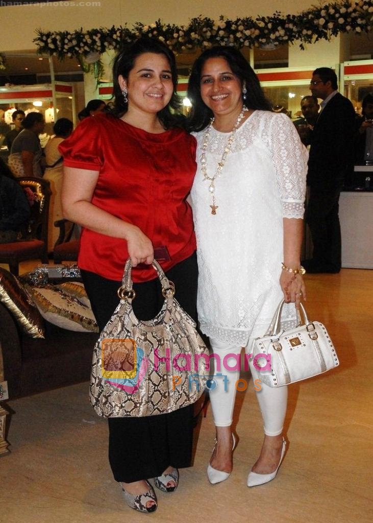 Elina Meswani with Bindu Rana Kapoor at Araaish exhibition in Blue Sea on 6th Oct 2009