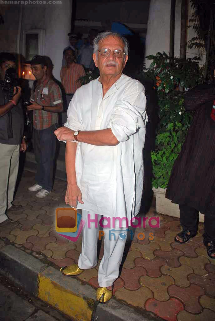 Gulzar at Gulzar's book launch in Olive on 6th Oct 2009 
