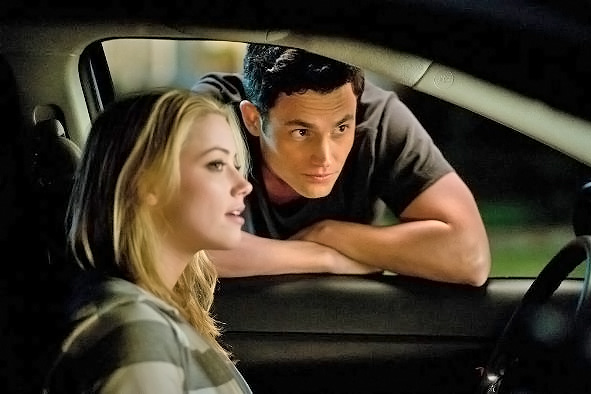 Penn Badgley, Amber Heard in still from the movie THE STEPFATHER 