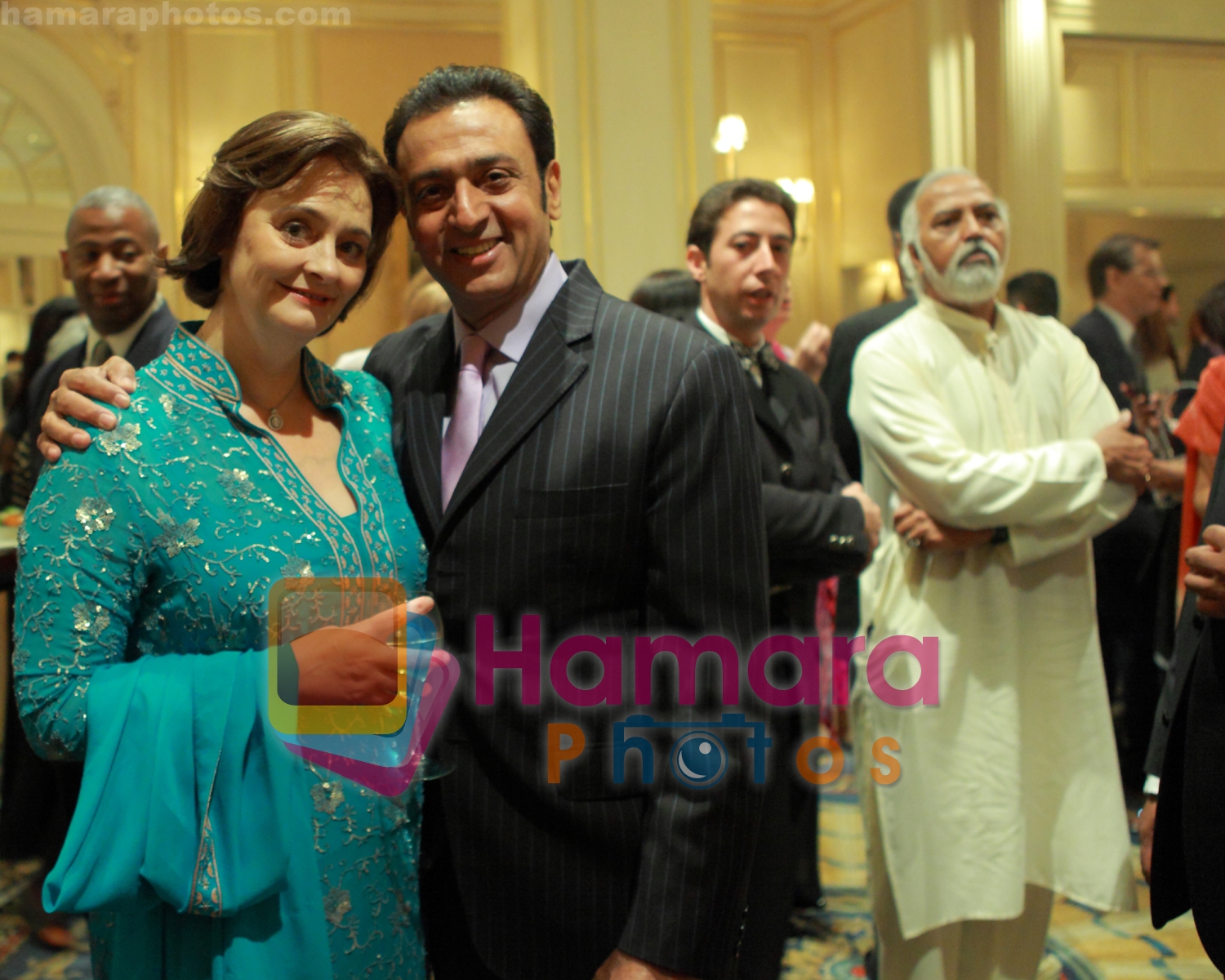 Gulshan Grover with Cherie Balir in New York on Sep 24th 2009