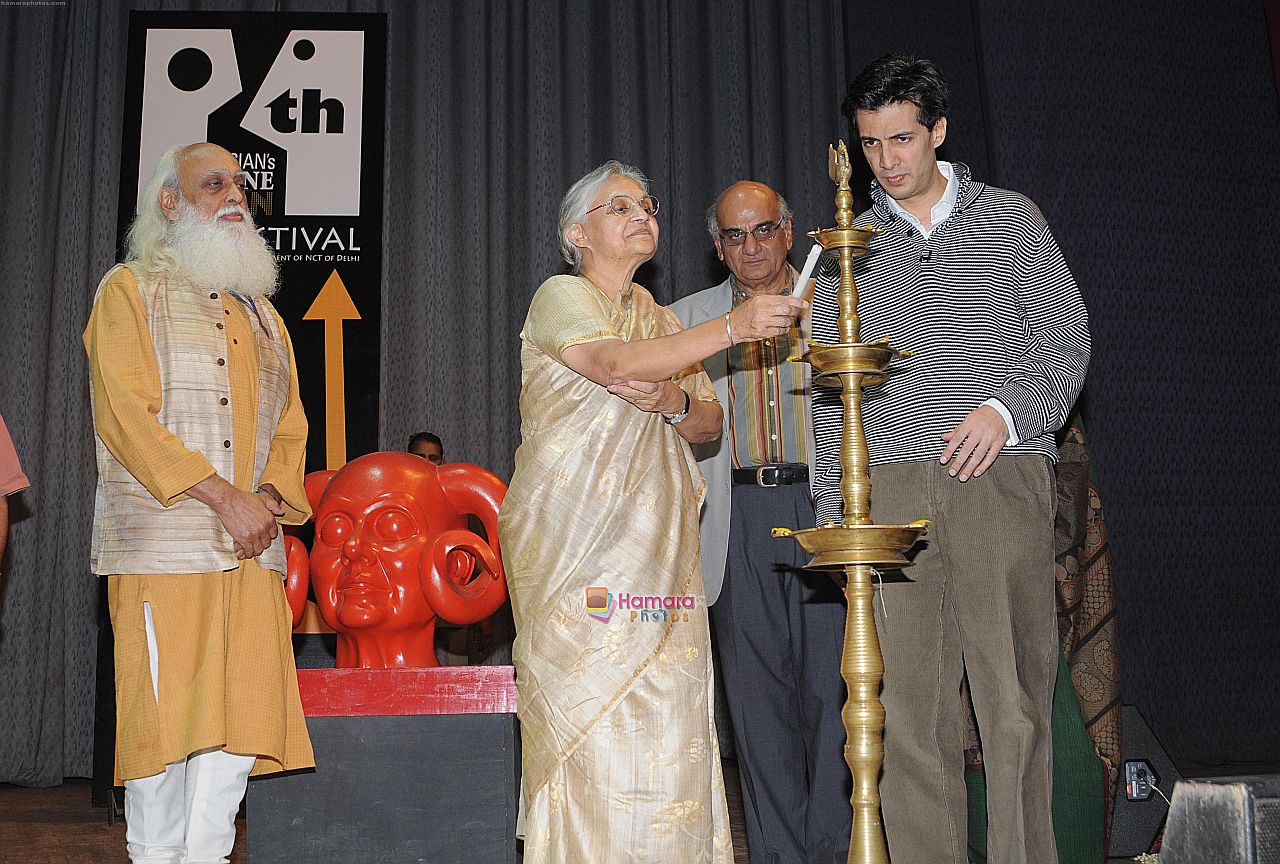 Delhi CM Sheila Dikshit inaugurating the opening ceremony of 11th Osian's CineFan Film Festival~0