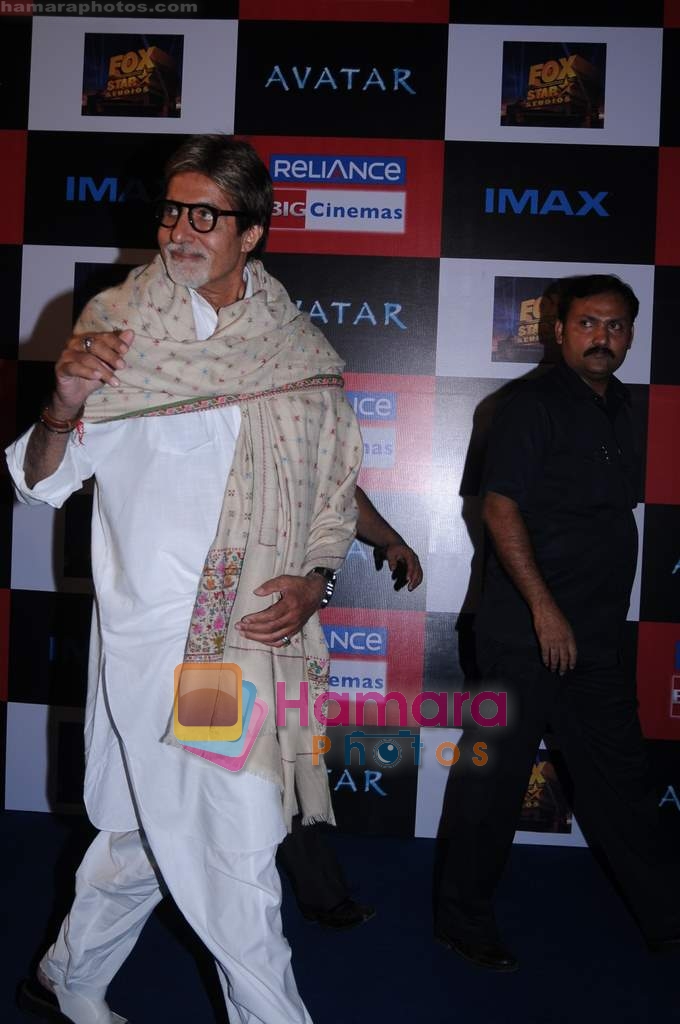 Amitabh Bachchan at Avatar premiere in INOX on 15th Dec 2009 