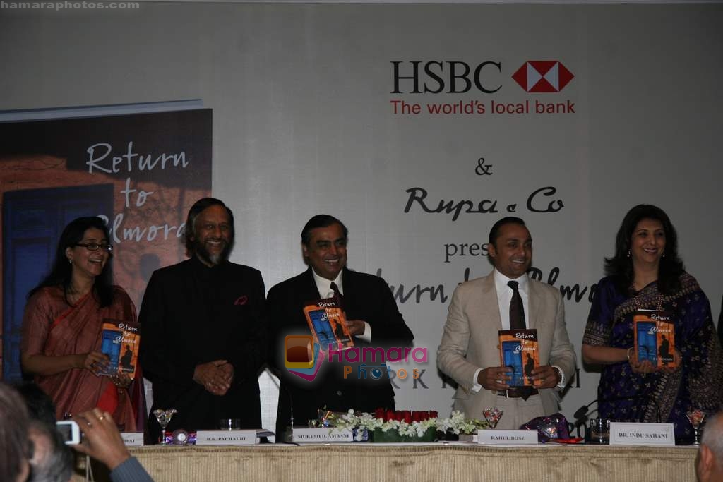 Rahul Bose, Mukesh Ambani at Pachauri's book Return to Almora launch in Taj on 8th Jan 2010 