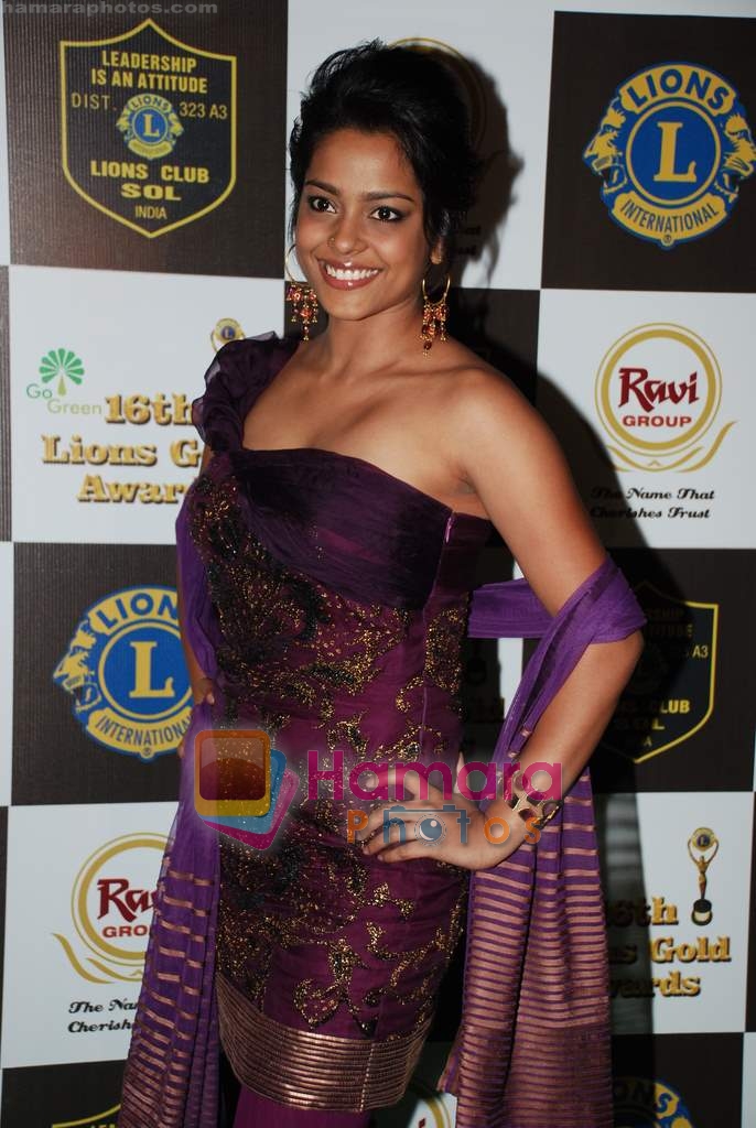 Sahana Goswami at Lions Gold Awards in Bhaidas Hall on 14th Jan 2010 