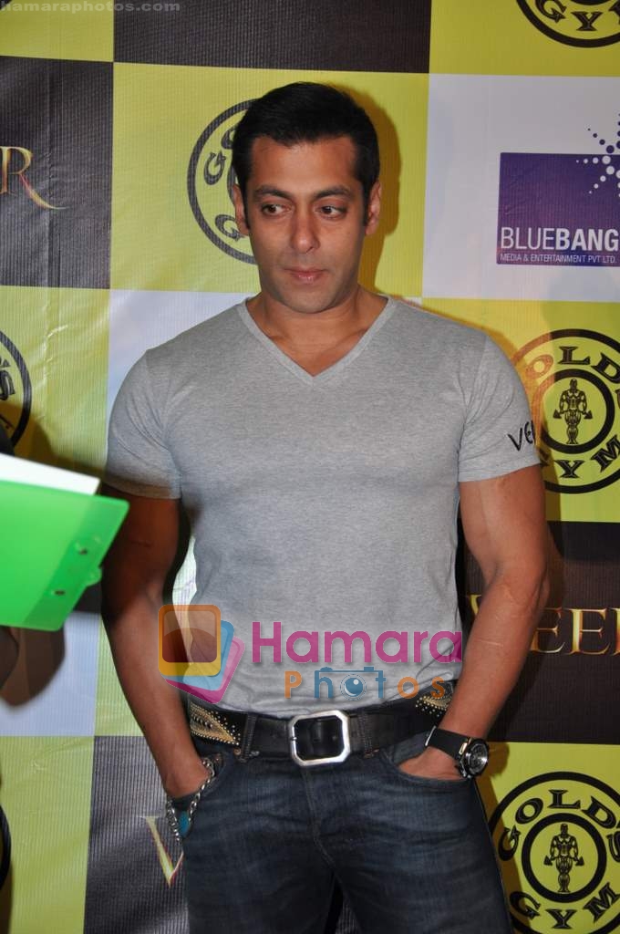Salman Khan at Gold's Gym and Veer Strength Challenge in Mumbai on 21st Jan 2010-1 