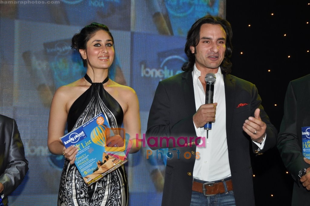 Kareena Kapoor, Saif Ali Khan at the Launch of Lonely Planet Magazine in Tote, Mumbai on 29th Jan 2010 