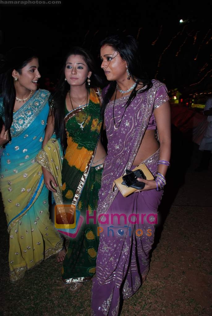 Parul Chauhan, Sara Khan at Behenein serial promotional event with sangeet of character Purva in Taj Land's End on 2nd Feb 2010 