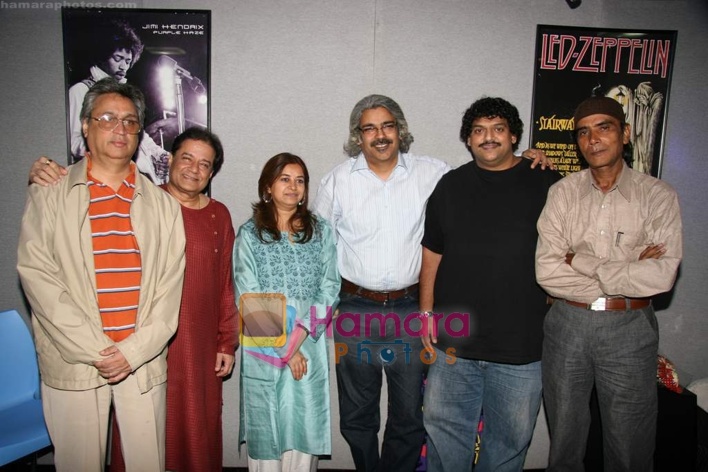 Anup Jalota at Rekha Bharadwaj records for film Monica in Andheri on 12th Feb 2010 