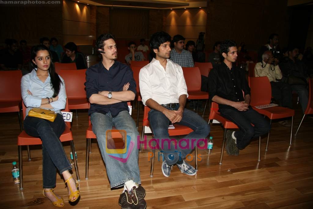 Sharadha Kapoor, Vaibhav Talwar, Siddharth Kher, Dhruv Ganesh at Berkley school inauguration in Juhu on 14th Feb 2010 
