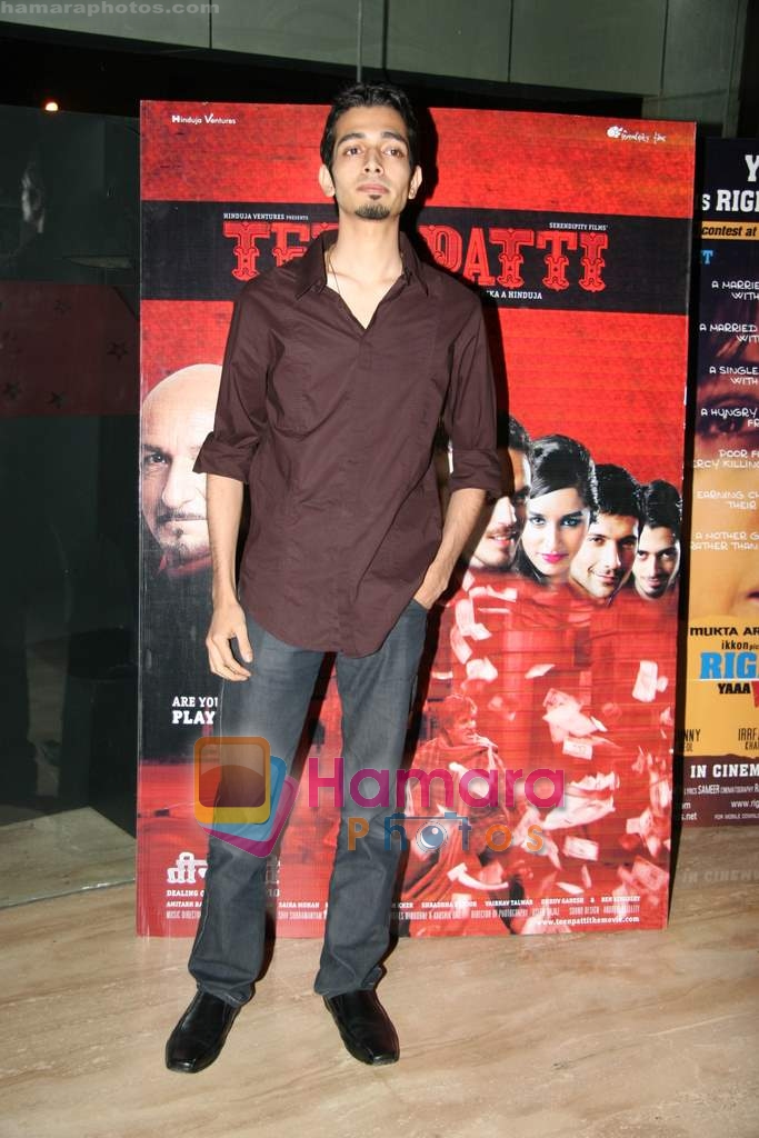 Dhruv Ganesh at Teen  Patti special screening in Cinemax on 25th Feb 2010 