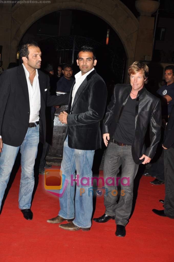 Zaheer Khan at Filmfare Nominations red carpet in J W Marriott on 25th Feb 2010 