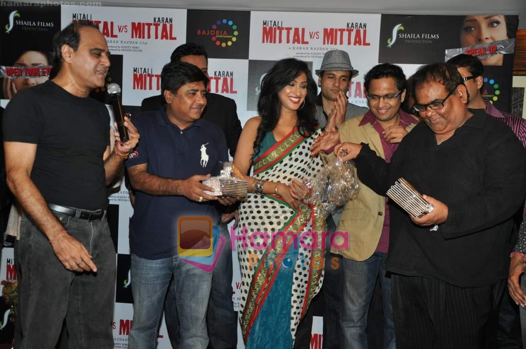 Rituparna Sengupta, Rohit Roy, Shamir Tandon, Satish Kaushik at Mittal Vs Mittal film music launch in Cest la Vie on 26th Feb 2010 