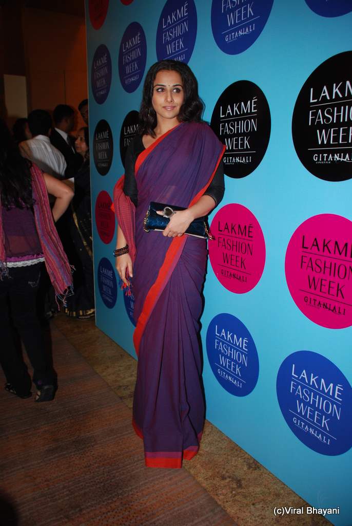 Vidya Balan at Lakme Fashion Week 2010 Day 1 on 5th March 2010 