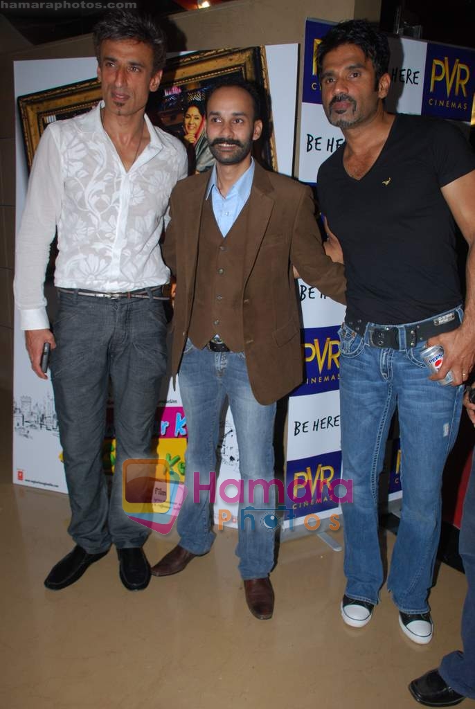 Rahul Dev, Rahul Aggarwal, Sunil Shetty at Na Ghar Ke Na Ghaat Ke premiere in PVR on 11th March 2010 