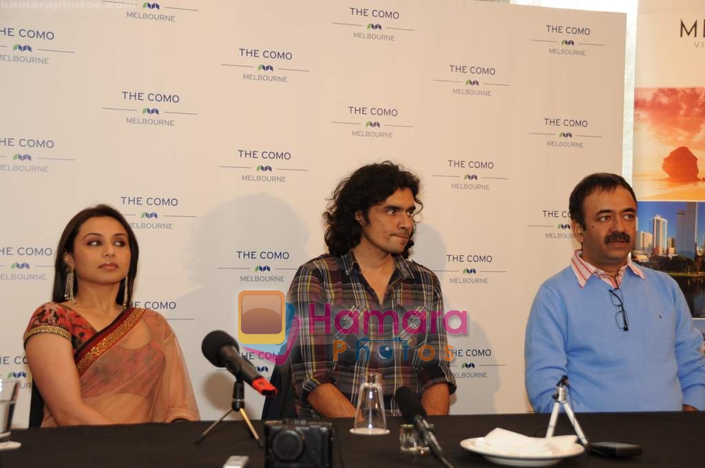 Rani Mukherjee, Imtiaz Ali, Rajkumar Hirani at Sydney's Indian Film Festival on 10th March 2010 