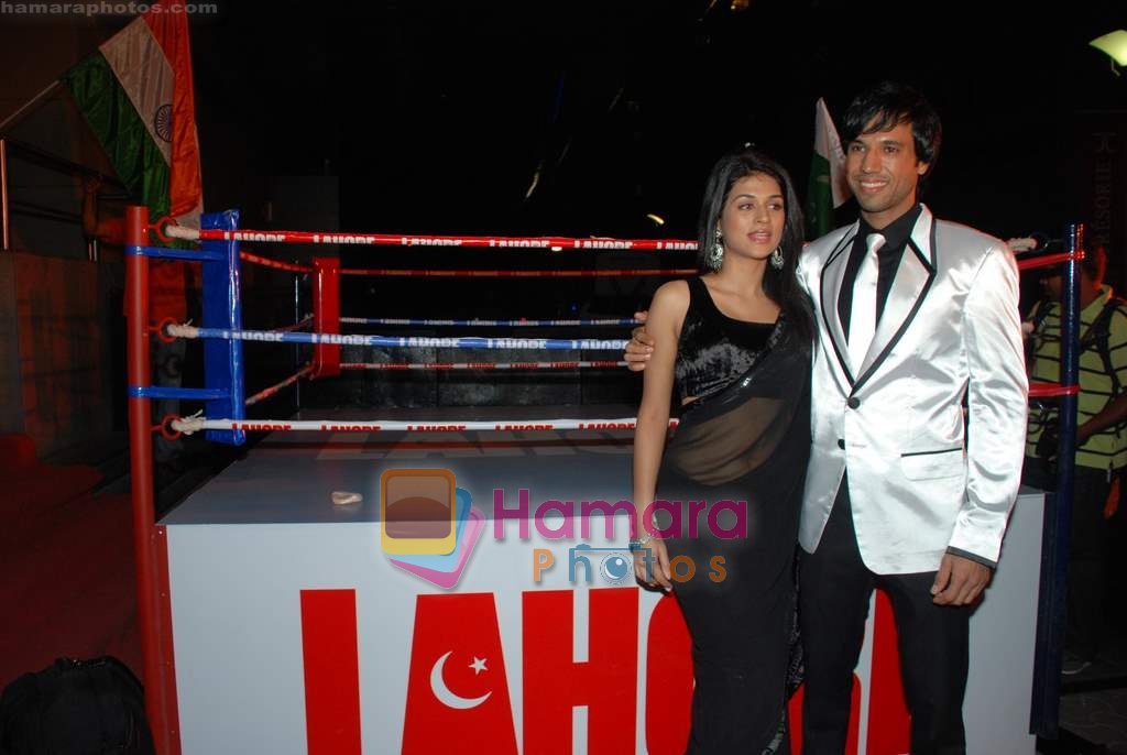 Shraddha Das, Aanaahad at the premiere of film Lahore in Cinemax on 17th March 2010 