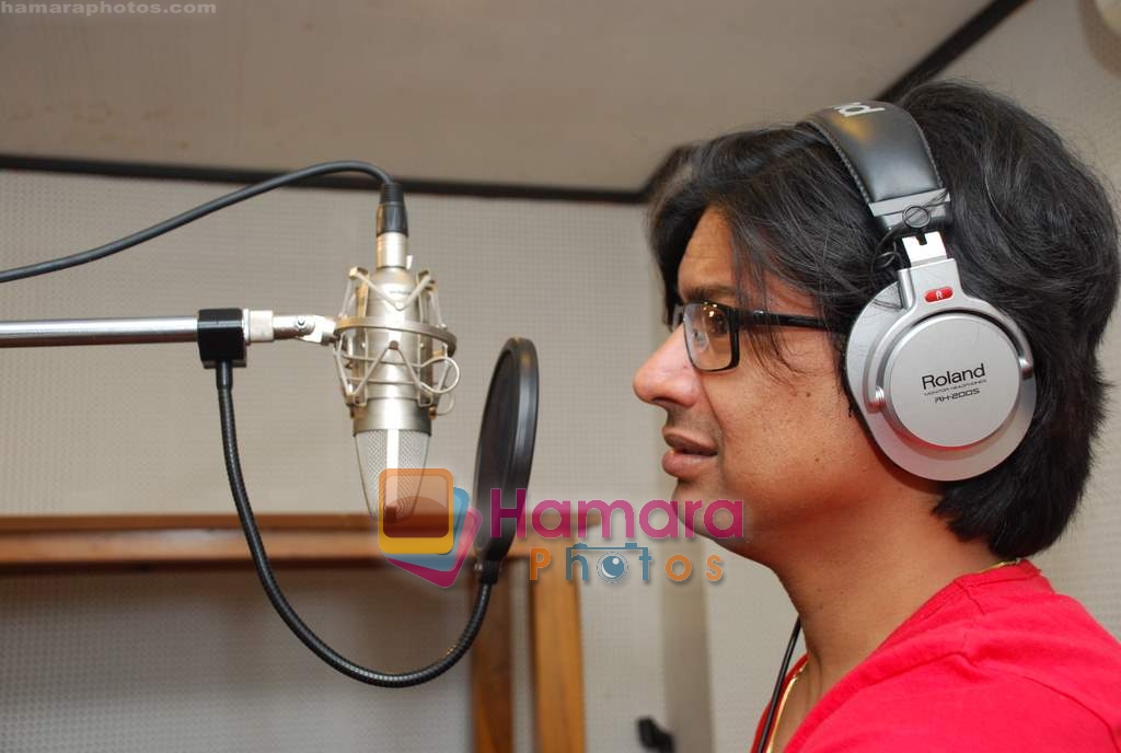 Shaan records for film Who's There in Majestic recording studio on 24th March 2010