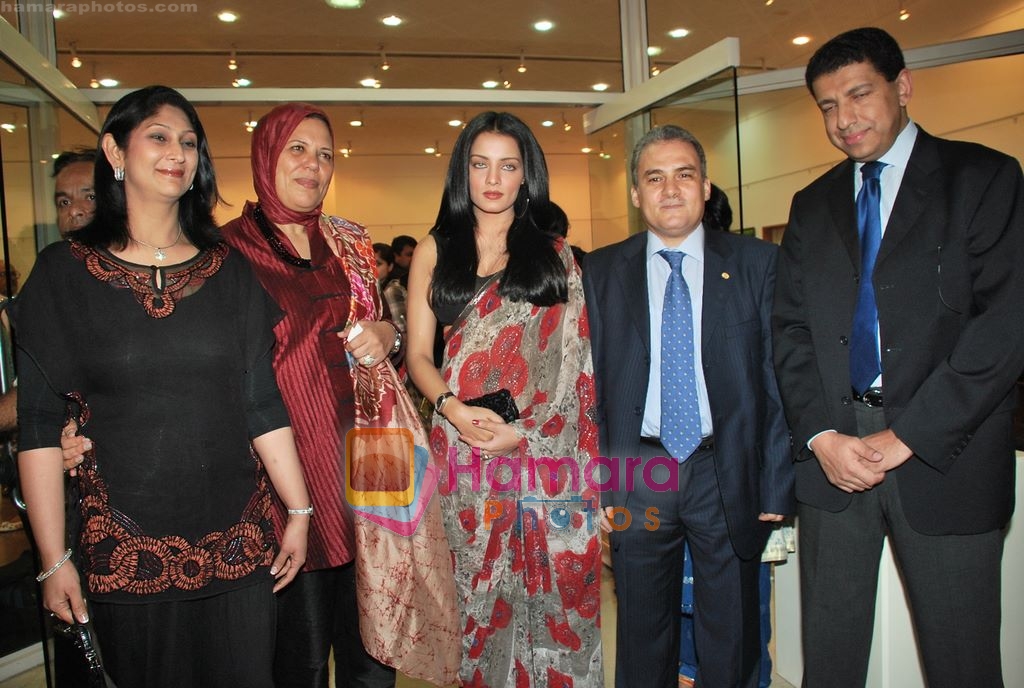 Celina Jaitley at Egyptian Diplomat's bollywood Exhibition in Nehru Centre, Mumbai on 30th March 2010 