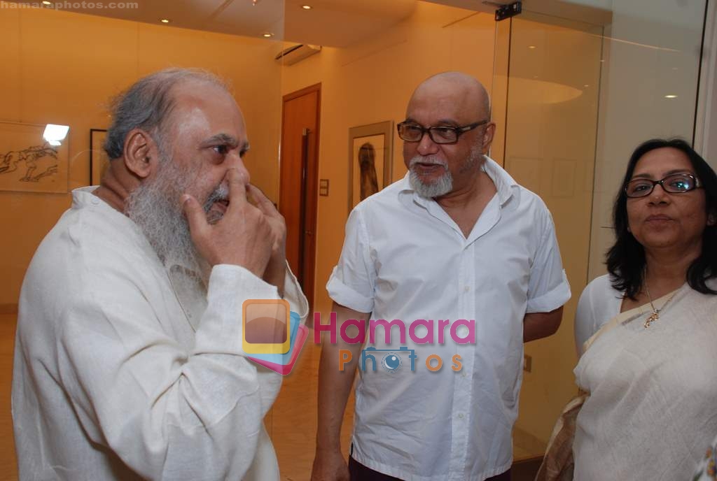 Pritish Nandy at Shuvaprana art exhibition - Linear Forms in Art N Soul on 2nd April 2010 
