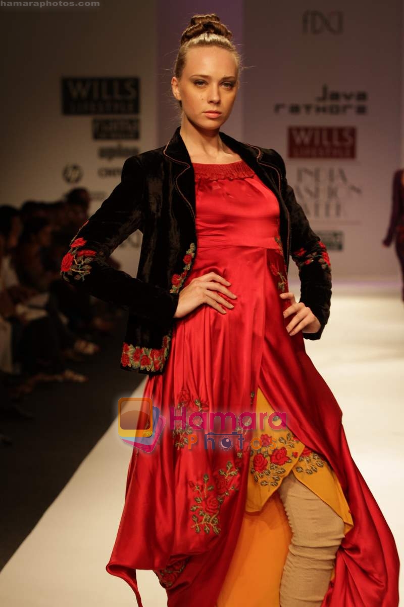 Model walk the ramp for Jaya Rathore Show at Wills India Fashion Week 2010 Day 3 on 27th March 2010 
