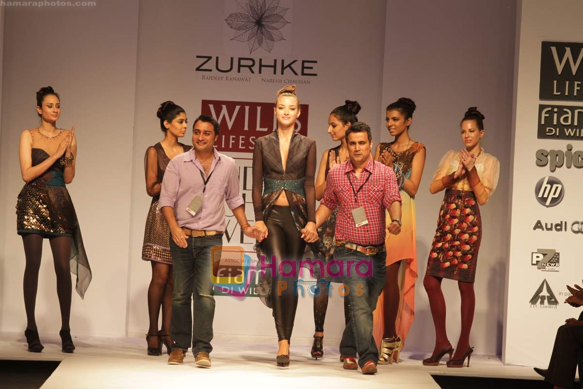 Model walk the ramp for Zurkhe by Rajdeep Ranawat and Naresh Chauhan Show at Wills India Fashion Week 2010 Day 3 on 27th March 2010