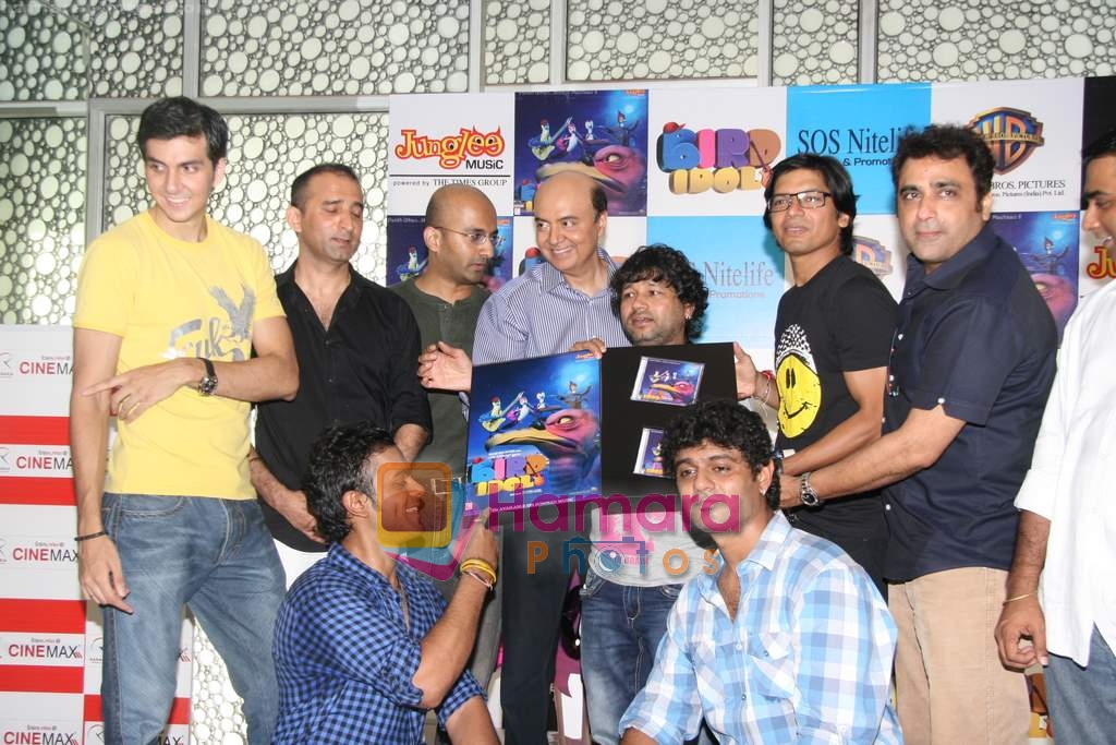 Shaan, Kailash Kher at the Music launch of 3-d animation film Bird Idol in Cinemax on 17th April 2010 