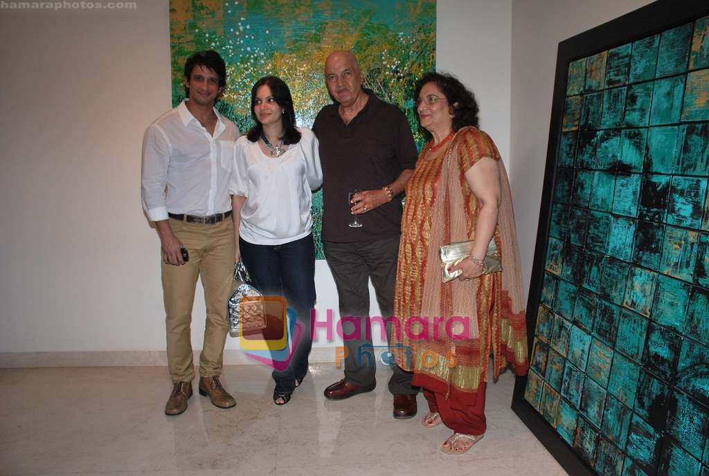 Prem Chopra, Sharman Joshi at Revati Sharma Singh's art exhibition in Art N Soul Gallery on 17th April 2010 