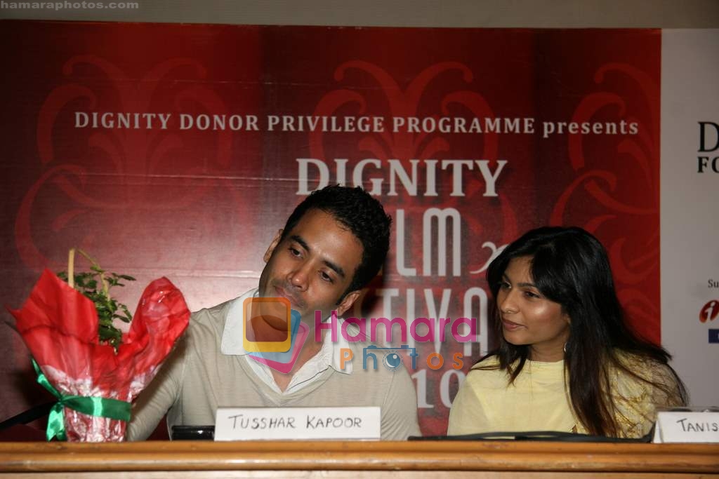 Tanisha Mukherjee, Tusshar Kapoor at Dignity Film festival in Ravindra Natya Mandir on 22nd April 2010 