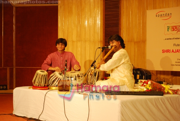 Athar Hussain, Ajay Prasanna at the sixth evening of Raag Rang- the series of Indian classical music in  The India Habitat Centre on April 21, 2010