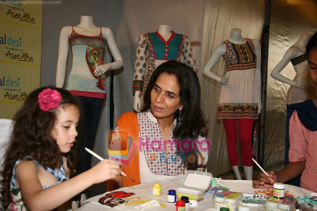 at Anita Dongre's Global Desi painting event in support of NGO Aseema in Palladium on 23rd April 2010 