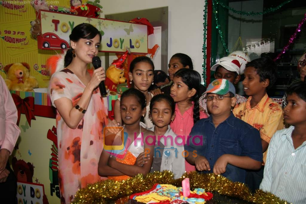 Dia Mirza spends time with NGO Children Toy Foundation in Radio Mirchi on 23rd April 2010 