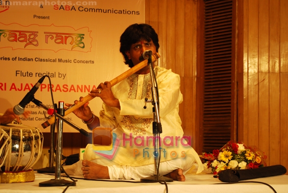 Ajay Prasanna at the sixth evening of Raag Rang- the series of Indian classical music in  The India Habitat Centre on April 21, 2010 