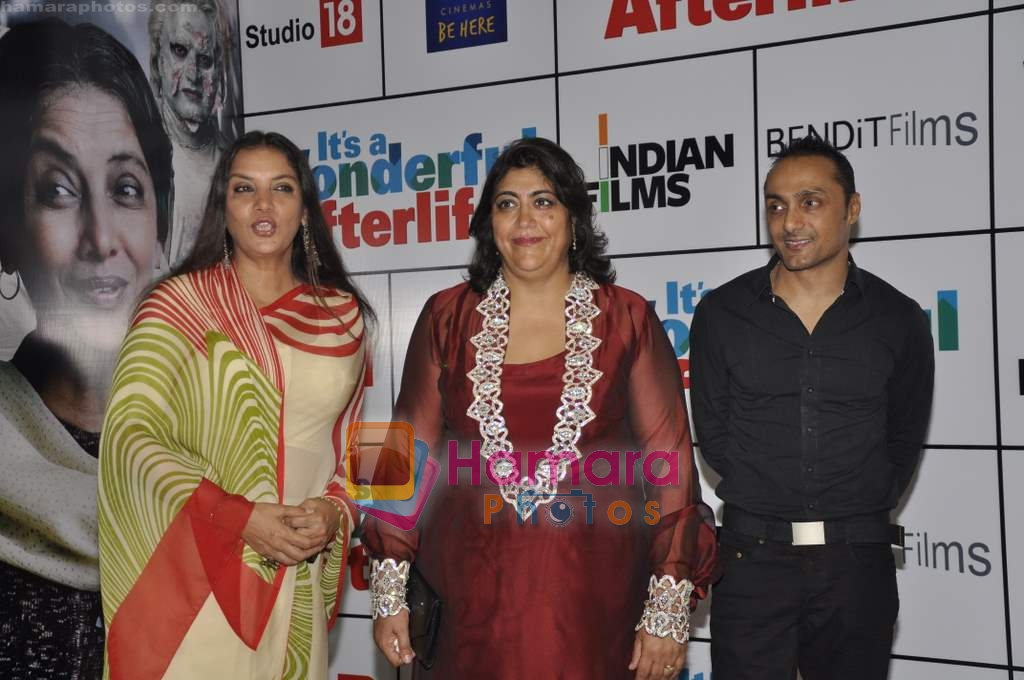 Shabana Azmi, Gurinder Chadha, Rahul Bose at It's Wonderful Afterlife Premiere in PVR, Juhu on 6th May 2010 