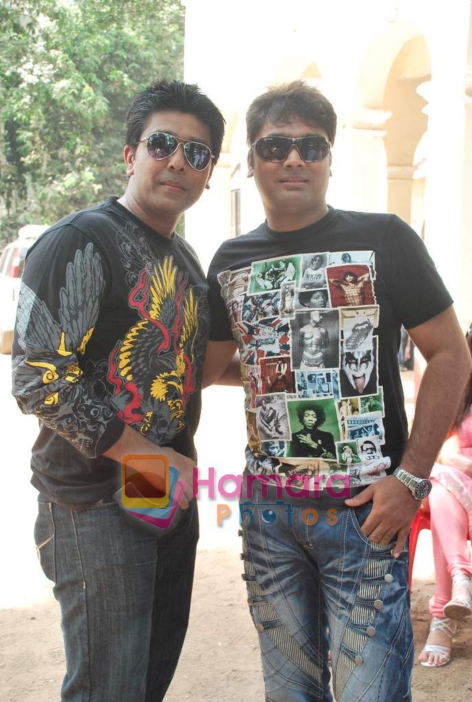 at Film Mahurat of the Raveena Tandon starrer titled Agni in Goredgaon on 10th May 2010 