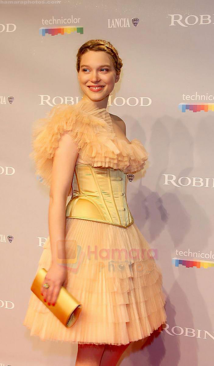 Lea Seydoux arrives at the ROBIN HOOD After Party at the Hotel Majestic during the 63rd Annual Cannes International Film Festival on May 12, 2010 in Cannes, France 