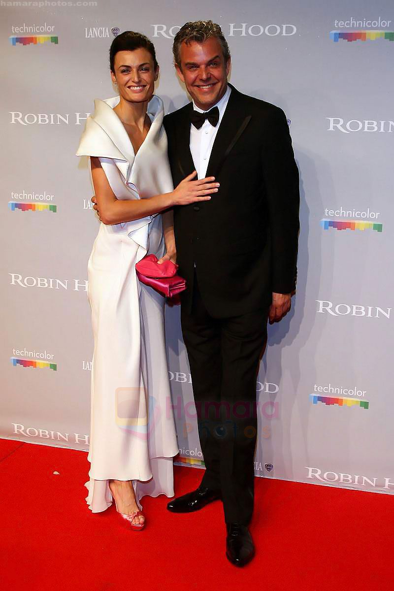 Lyne Renee, Danny Huston arrive at the ROBIN HOOD After Party at the Hotel Majestic during the 63rd Annual Cannes International Film Festival on May 12, 2010 in Cannes, France 