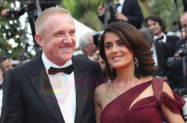 Salma Hayek, Francois-Henri Pinault attend the Opening Night Premiere of ROBIN HOOD at the Palais des Festivals during the 63rd Annual International Cannes Film Festival on May 12, 2010 in Cannes, France