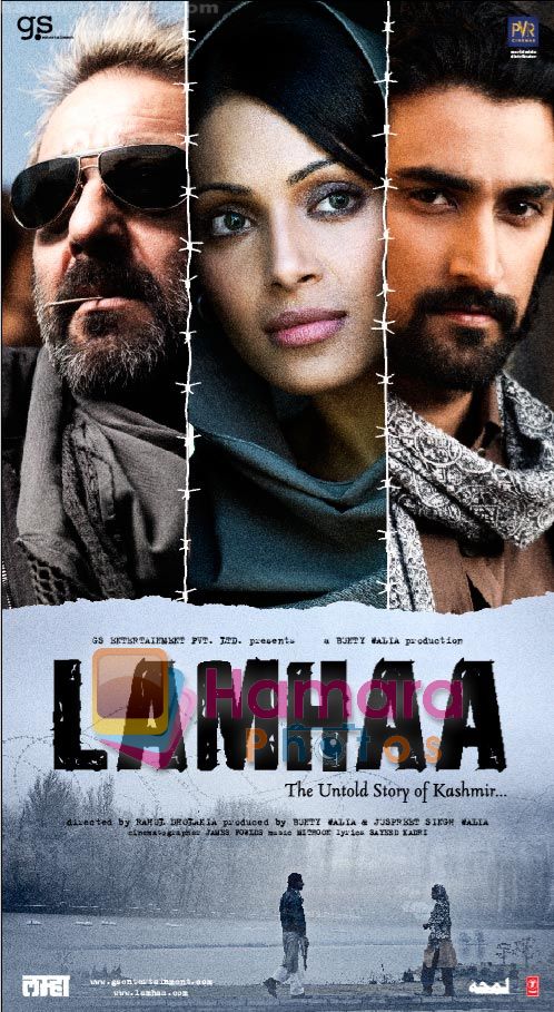 SANJAY DUTT, BIPASHA, KUNAL KAPOOR in the Poster of Lamhaa