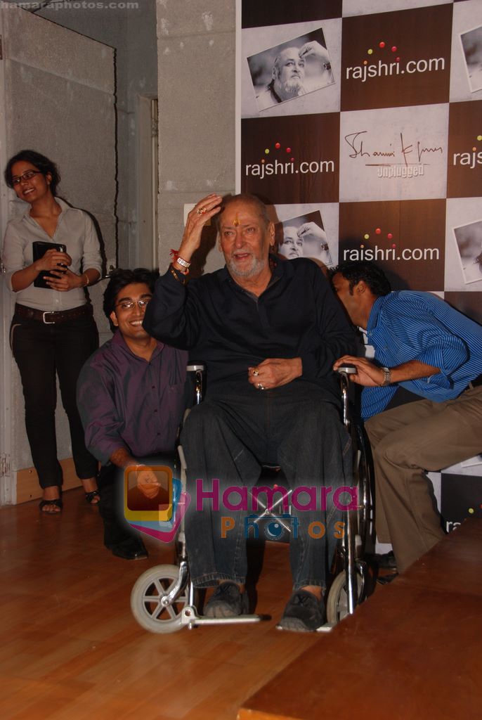 Shammi Kapoor unveils his Unplugged Videos on Rajshri.com in Dadar, Mumbai on 18th May 2010 