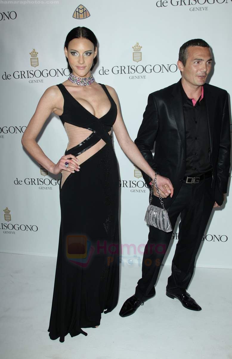 Jessica Sow and Richard Virenque attend the de Grisogono party at the Hotel Du Cap on May 18, 2010 in Cap D_Antibes, France 