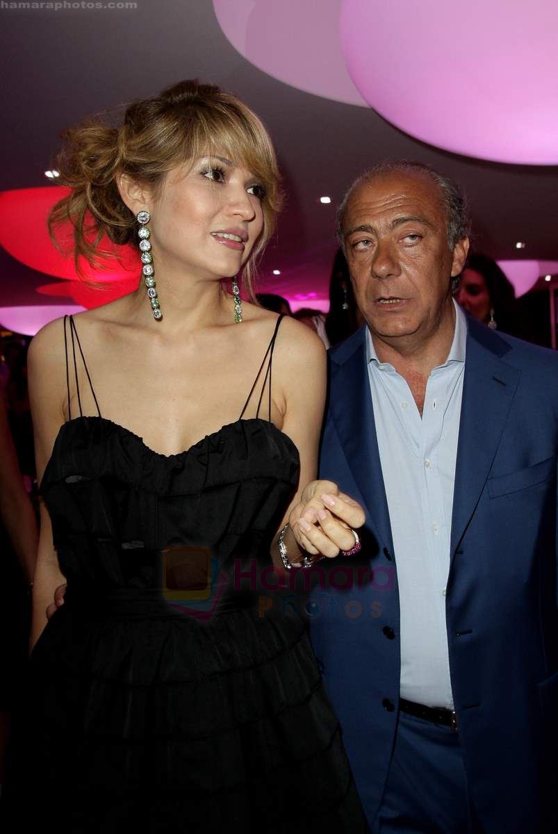 Gulnara Karimova and Fawaz Gruosi attend the de Grisogono party at the Hotel Du Cap on May 18, 2010 in Cap D_Antibes, France 