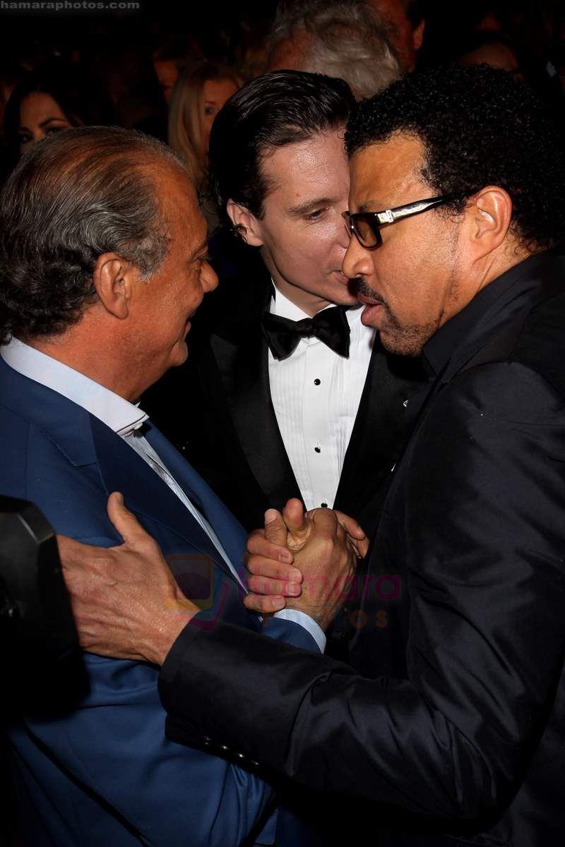 Fawaz Gruosi and Lionel Richie attend the de Grisogono Party at the Hotel Du Cap on May 18, 2010 in Cap D_Antibes, France