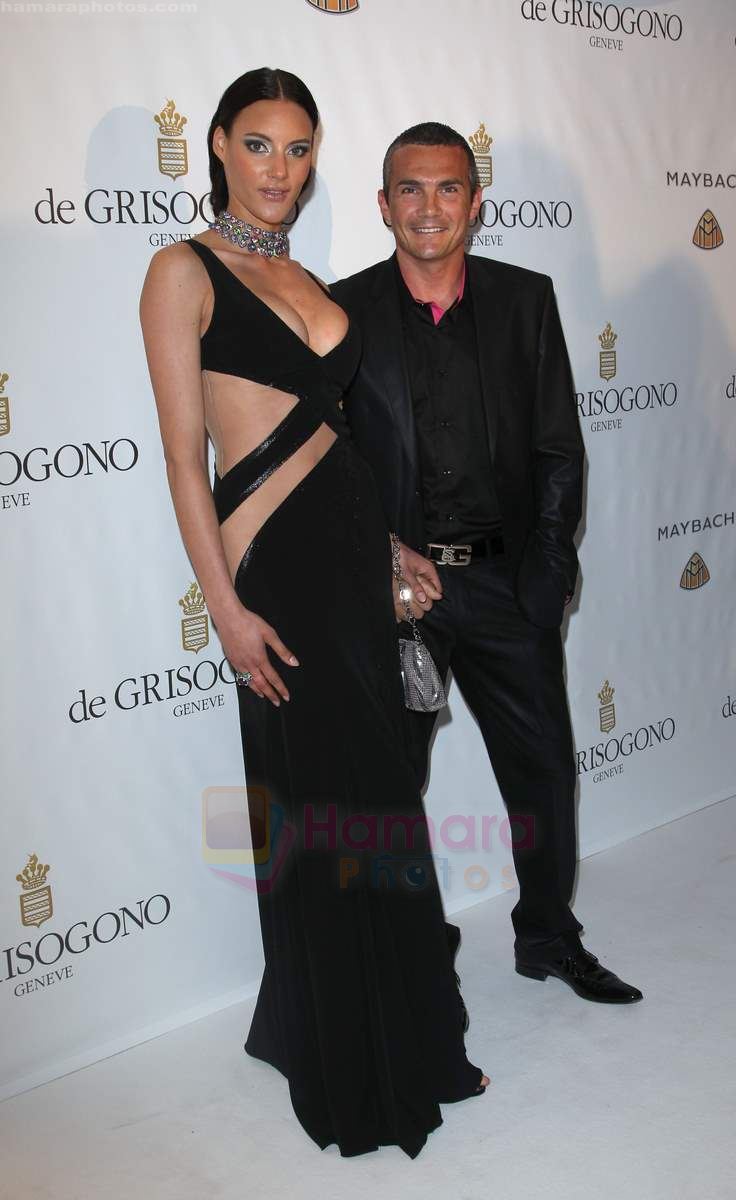 Jessica Sow and Richard Virenque attend the de Grisogono party at the Hotel Du Cap on May 18, 2010 in Cap D_Antibes, France 