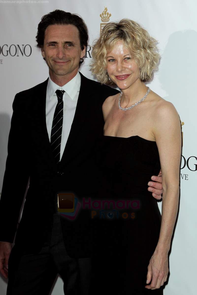 Lawrence Bender and Meg Ryan attend the de Grisogono party at the Hotel Du Cap on May 18, 2010 in Cap D_Antibes, France 